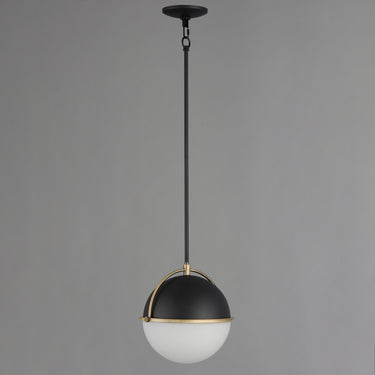 Maxim Lighting Duke 12" Pendant Black/Weathered Brass