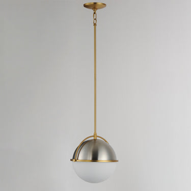 Maxim Lighting Duke 12" Pendant Satin Nickel/Satin Brass