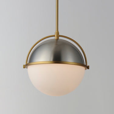 Maxim Lighting Duke 12" Pendant Satin Nickel/Satin Brass