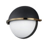 Maxim Lighting Duke Half Sconce Black/Weathered Brass