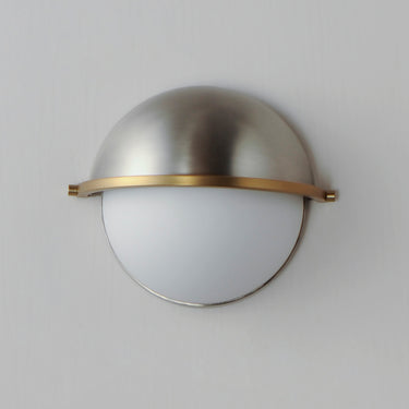 Maxim Lighting Duke Half Sconce Satin Nickel/Satin Brass
