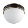 Maxim Lighting Duke Flush Mount Black/Weathered Brass