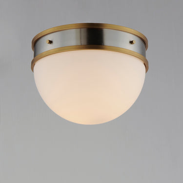 Maxim Lighting Duke Flush Mount Satin Nickel/Satin Brass