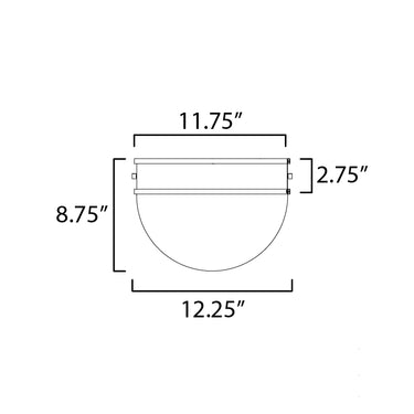 Maxim Lighting Duke Flush Mount Satin Nickel/Satin Brass