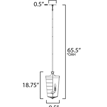 Maxim Lighting Copacabana 3-Light Pendant Black