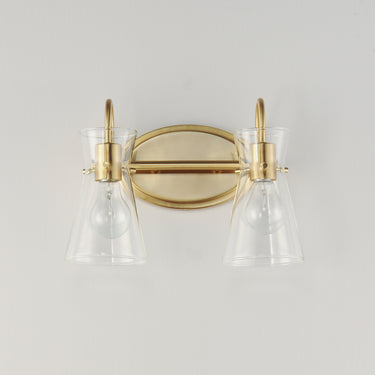 Maxim Lighting Ava 2-Light Bath Vanity Natural Aged Brass