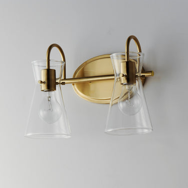 Maxim Lighting Ava 2-Light Bath Vanity Natural Aged Brass