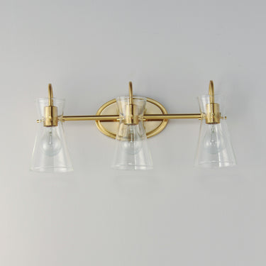 Maxim Lighting Ava 3-Light Bath Vanity Natural Aged Brass