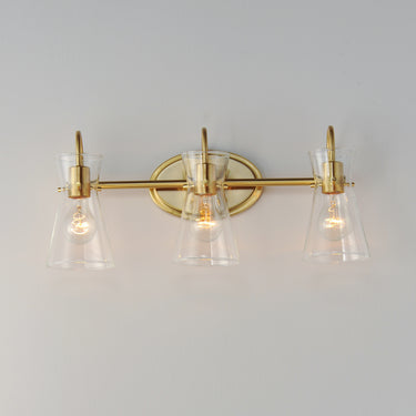 Maxim Lighting Ava 3-Light Bath Vanity Natural Aged Brass
