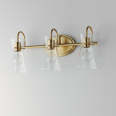 Maxim Lighting Ava 3-Light Bath Vanity Natural Aged Brass
