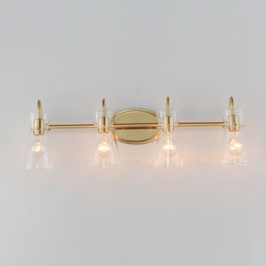 Maxim Lighting Ava 4-Light Bath Vanity Natural Aged Brass