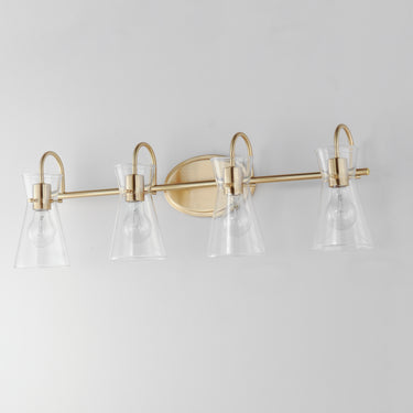 Maxim Lighting Ava 4-Light Bath Vanity Natural Aged Brass