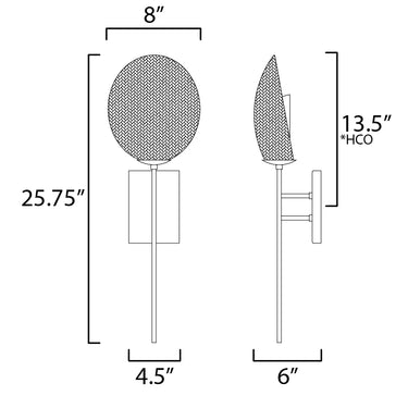 Maxim Lighting Maldives Sconce Black