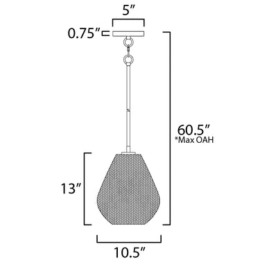 Maxim Lighting Maldives Pendant Black