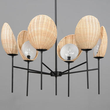 Maxim Lighting Maldives 6-Light Chandelier Black