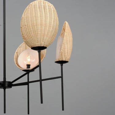 Maxim Lighting Maldives 6-Light Chandelier Black