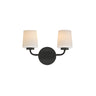 Maxim Lighting Durham 2-Light Sconce Black