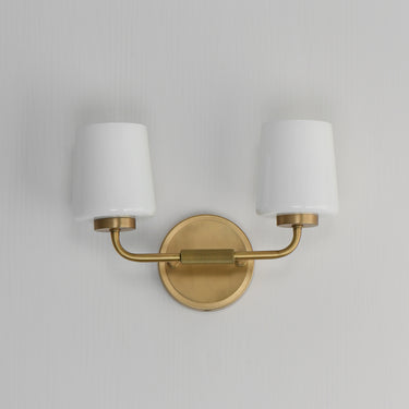 Maxim Lighting Durham 2-Light Sconce Natural Aged Brass