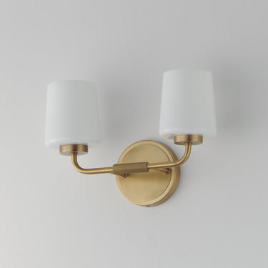 Maxim Lighting Durham 2-Light Sconce Natural Aged Brass