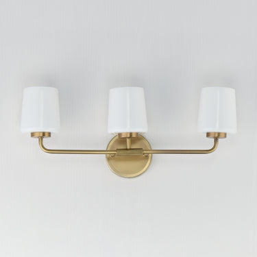 Maxim Lighting Durham 3-Light Bath Vanity Natural Aged Brass
