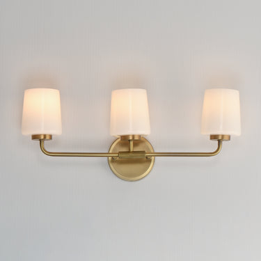 Maxim Lighting Durham 3-Light Bath Vanity Natural Aged Brass