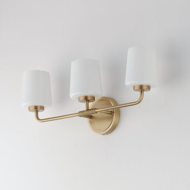 Maxim Lighting Durham 3-Light Bath Vanity Natural Aged Brass