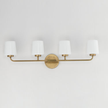 Maxim Lighting Durham 4-Light Bath Vanity Natural Aged Brass