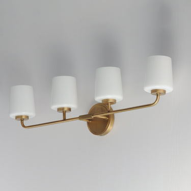 Maxim Lighting Durham 4-Light Bath Vanity Natural Aged Brass