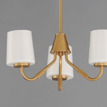 Maxim Lighting Durham 3-Light Chandelier Natural Aged Brass
