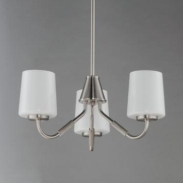 Maxim Lighting Durham 3-Light Chandelier Satin Nickel