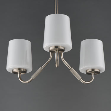 Maxim Lighting Durham 3-Light Chandelier Satin Nickel