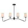 Maxim Lighting Durham 4-Light Linear Chandelier Black