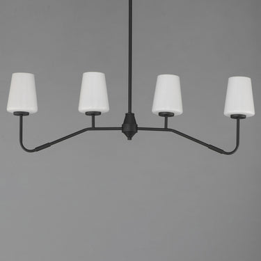 Maxim Lighting Durham 4-Light Linear Chandelier Black