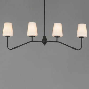 Maxim Lighting Durham 4-Light Linear Chandelier Black
