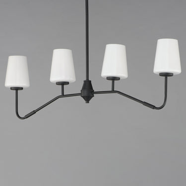 Maxim Lighting Durham 4-Light Linear Chandelier Black