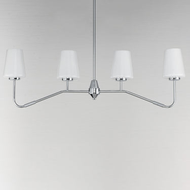 Maxim Lighting Durham 4-Light Linear Chandelier Polished Chrome