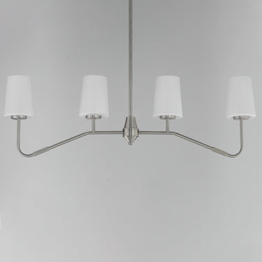 Maxim Lighting Durham 4-Light Linear Chandelier Satin Nickel