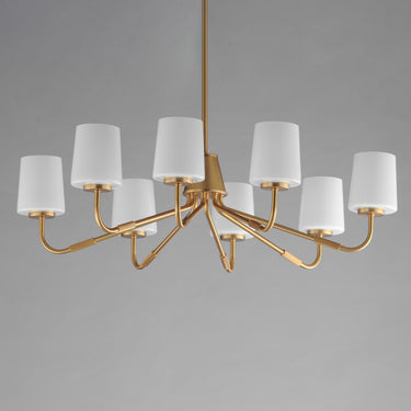 Maxim Lighting Durham 8-Light Chandelier Natural Aged Brass