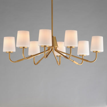 Maxim Lighting Durham 8-Light Chandelier Natural Aged Brass