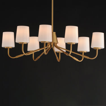 Maxim Lighting Durham 8-Light Chandelier Natural Aged Brass
