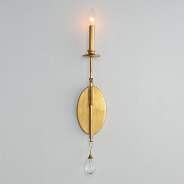 Maxim Lighting Eden Sconce Charcoal Gold Leaf