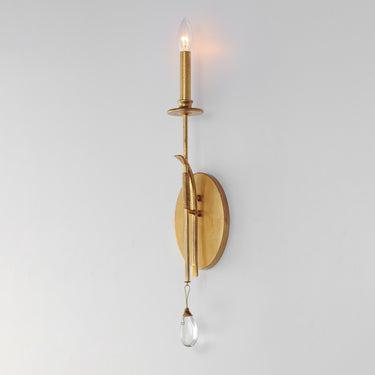 Maxim Lighting Eden Sconce Charcoal Gold Leaf