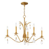 Maxim Lighting Eden 5-Light Chandelier Charcoal Gold Leaf