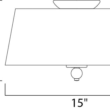 Maxim Lighting Rondo 3-Light Flush Mount Polished Nickel