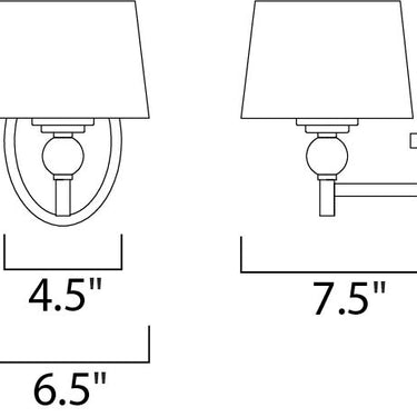 Maxim Lighting Rondo Wall Sconce Polished Nickel