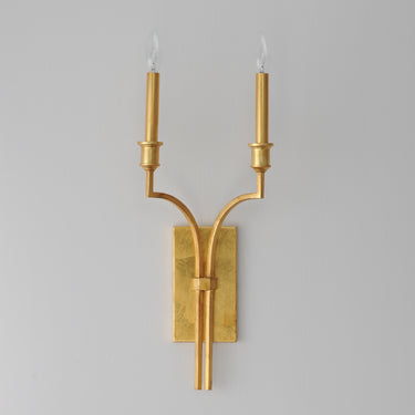Maxim Lighting Normandy 2-Light Sconce Gold Leaf