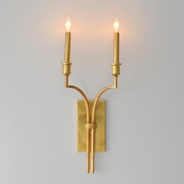 Maxim Lighting Normandy 2-Light Sconce Gold Leaf