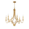 Maxim Lighting Normandy 6-Light Chandelier Gold Leaf