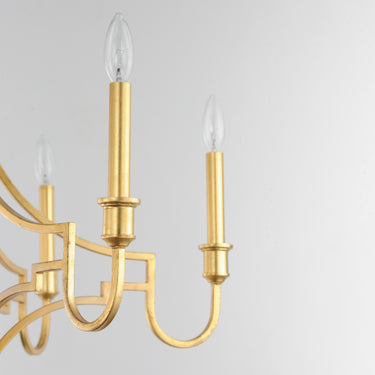 Maxim Lighting Normandy 6-Light Chandelier Gold Leaf