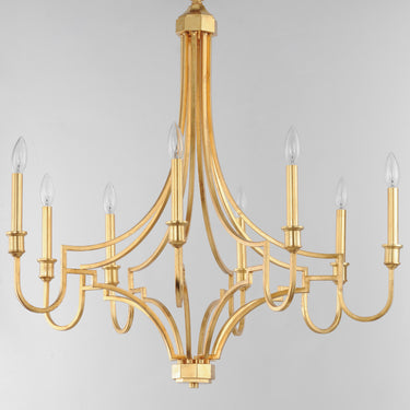 Maxim Lighting Normandy 8-Light Chandelier Gold Leaf